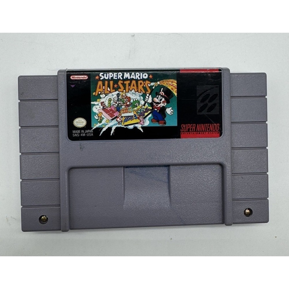 Super Mario All-Stars Nintendo SNES Game Cartridge SNS-4M-USA Authentic